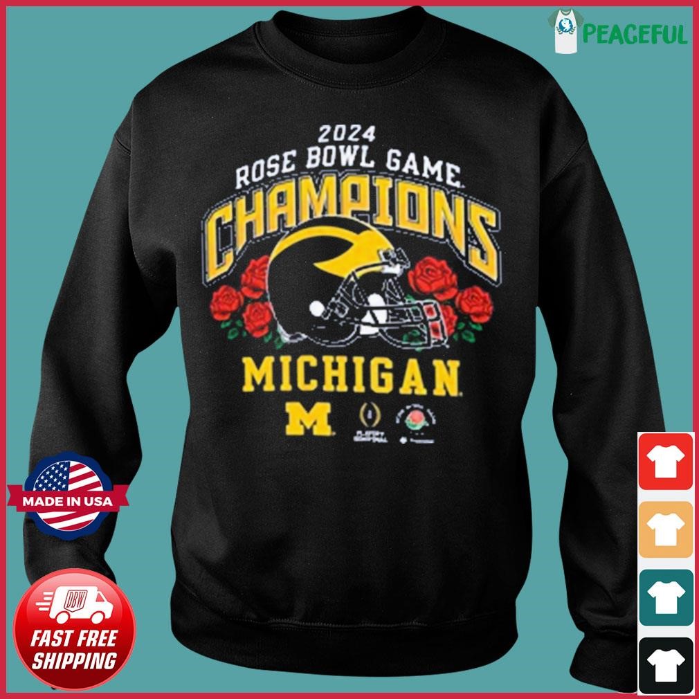 Official University of Michigan Rose Bowl Game 2024 Champions shirt ...