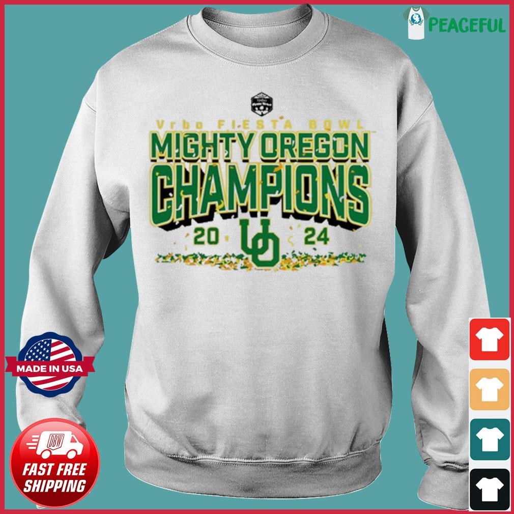 Oregon Ducks 2024 Fiesta Bowl Champions Shirt Hoodie Sweater Long   Oregon Ducks 2024 Fiesta Bowl Champions Shirt Sweater 