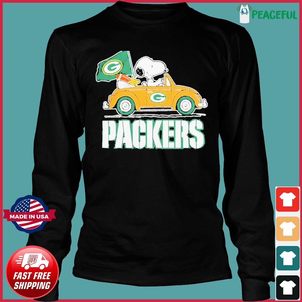 Peanuts Snoopy And Woodstock Drive Car Green Bay Packers 2023-2024 ...