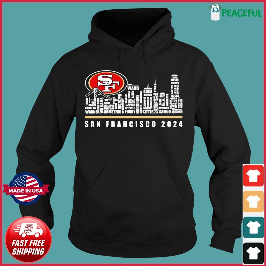 San Francisco 49ers 2024 City Skyline Players Name Shirt, hoodie ...