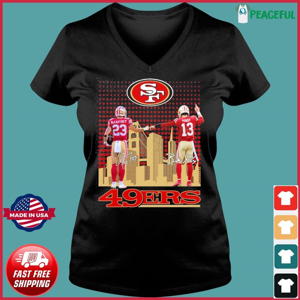 San Francisco 49ers Christian Mccaffrey And Brock Purdy Signature Shirt ...