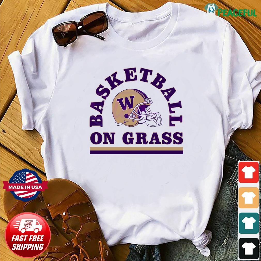 Washington Football Baketball On Grass Shirt