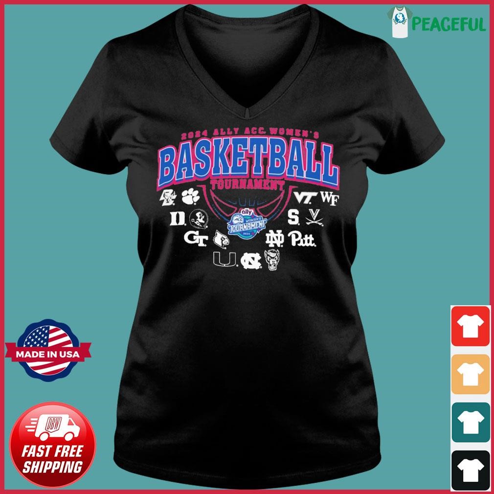 2024 Atlantic Coast Conference Women's Basketball Championship Shirt Ladies V-neck Tee.jpg