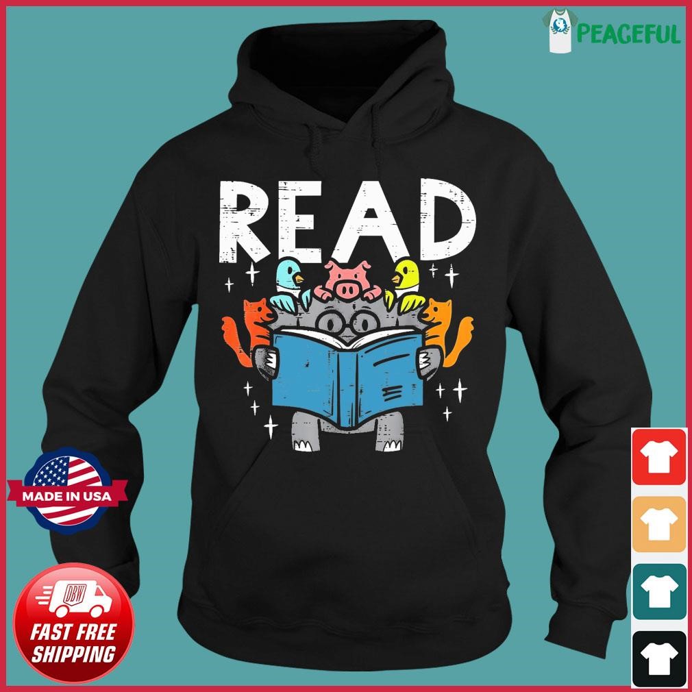 Animals Read Reading Book Librarian Across America Shirt Hoodie.jpg