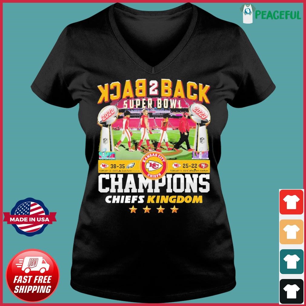 Kansas City Chiefs Abbey Road Back To Back Super Bowl Champions Chiefs Kingdom Shirt Ladies V-neck Tee.jpg