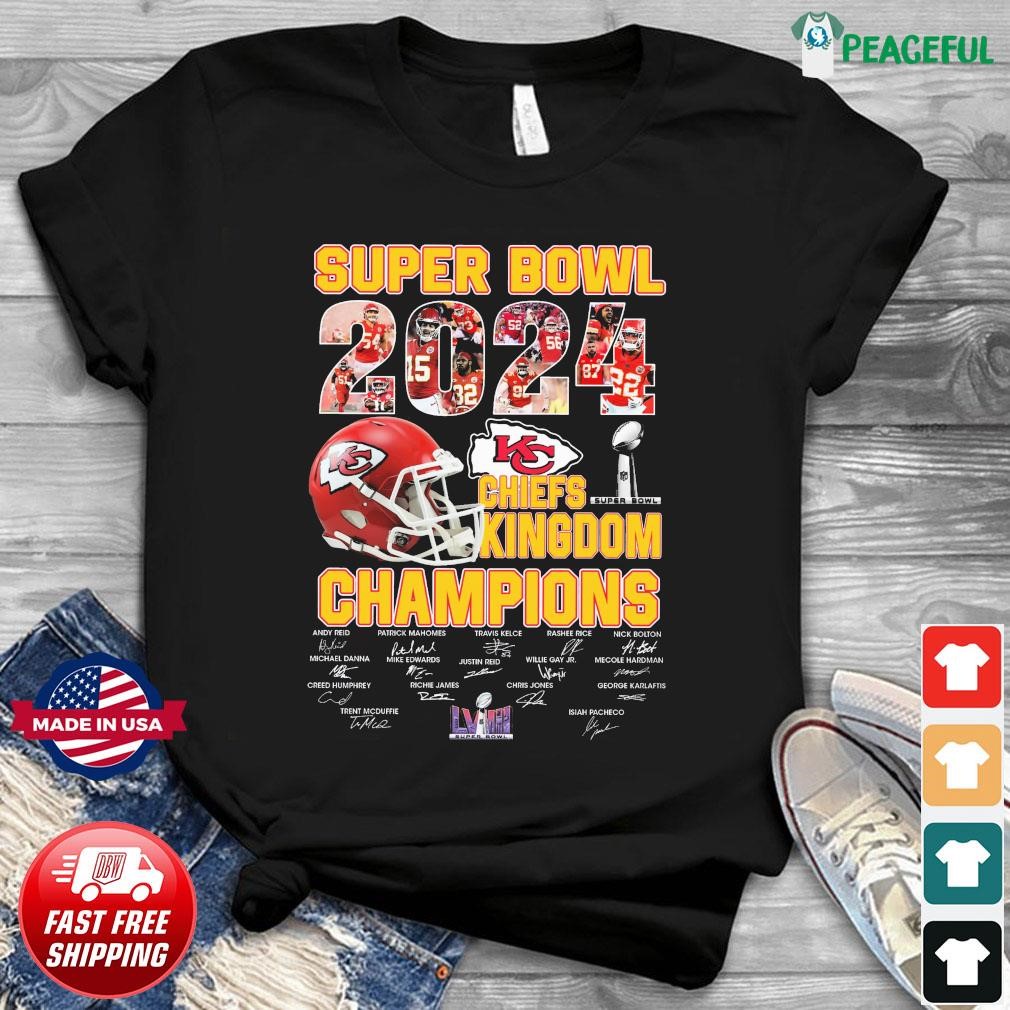 Kansas City Chiefs Super Bowl LVIII 2024 Chiefs Kingdom Champions ...