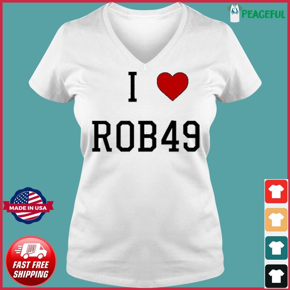 Official I Love Rob49 Shirt Ladies V-neck Tee.jpg