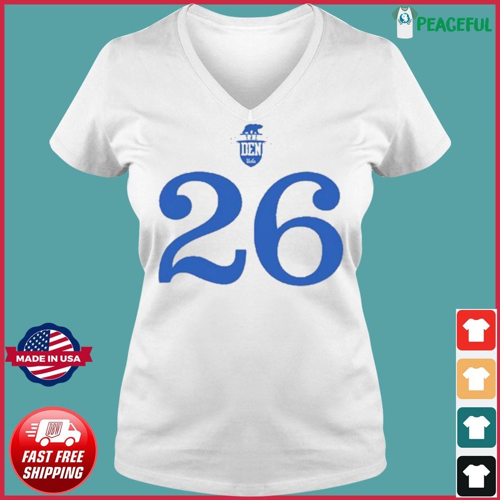 Official UCLA Coach Deshaun Foster 26 Shirt Ladies V-neck Tee.jpg