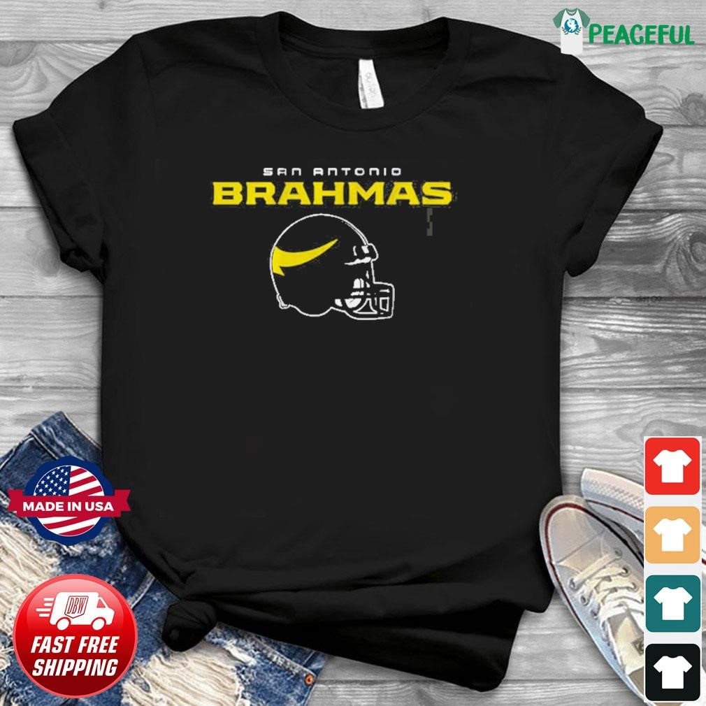 San Antonio Brahmas Ufl Vintage Helmet Shirt