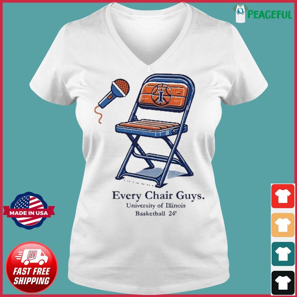 Every Chair Guys University Of Illinois Basketball 24 Shirt Ladies V-neck Tee.jpg