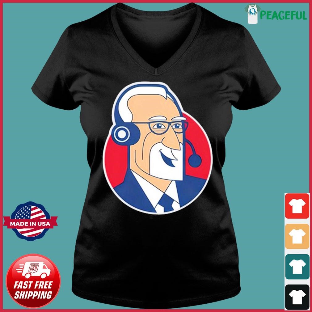 Jeff Rimer Face Caricature Shirt Ladies V-neck Tee.jpg