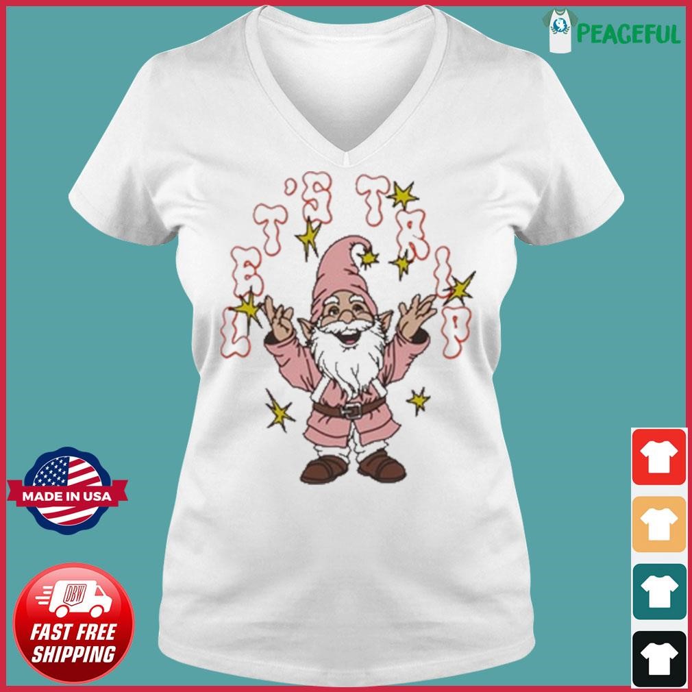 Let's Trip Gnome Shirt Ladies V-neck Tee.jpg