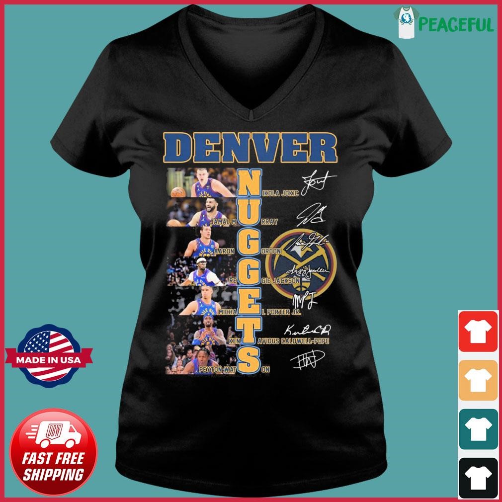 Denver Nuggets Team Players 2024 Signatures Shirt Ladies V-neck Tee.jpg