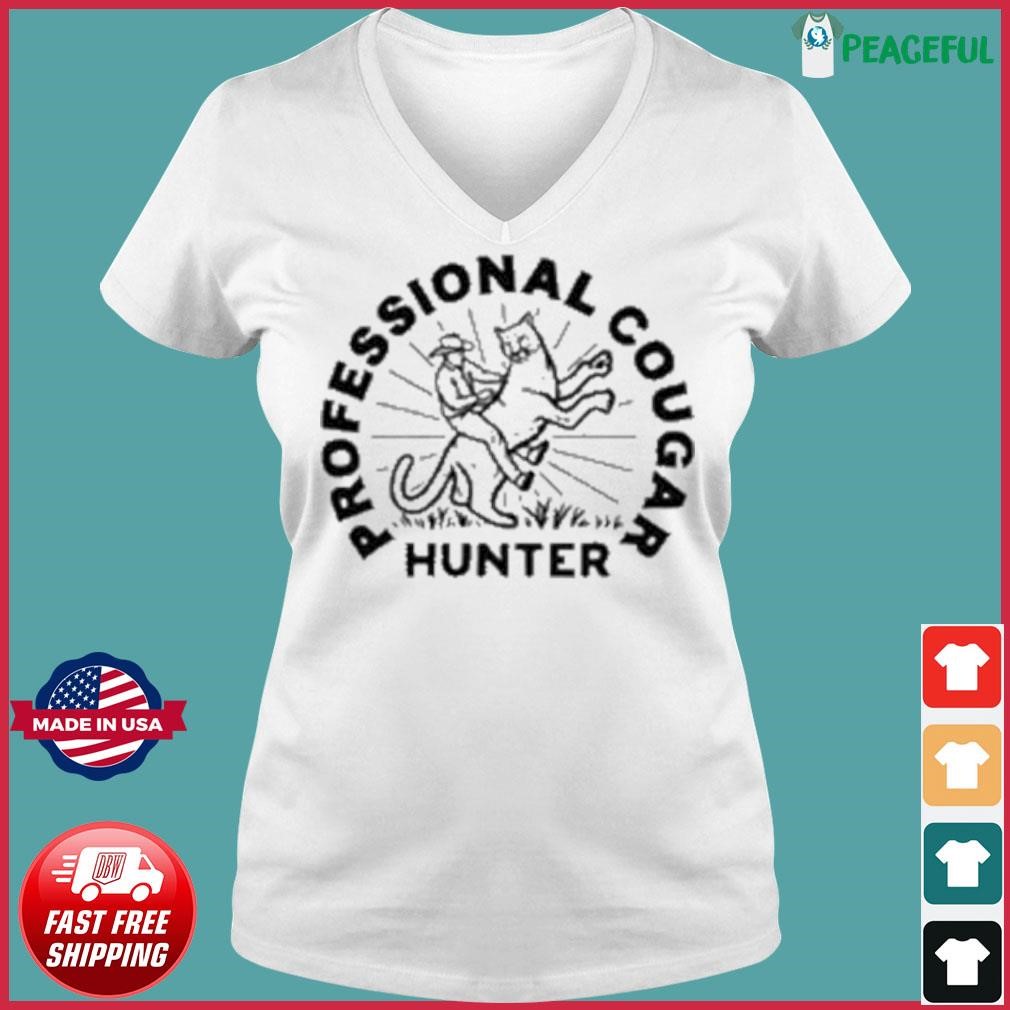 Official Professional Cougar Hunter Shirt Ladies V-neck Tee.jpg
