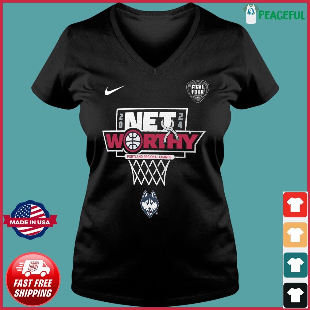 Uconn Huskies Nike 2024 NCAA Women's Basketball Tournament March Madness Final Four Locker Room Ladies V-neck Tee.jpg