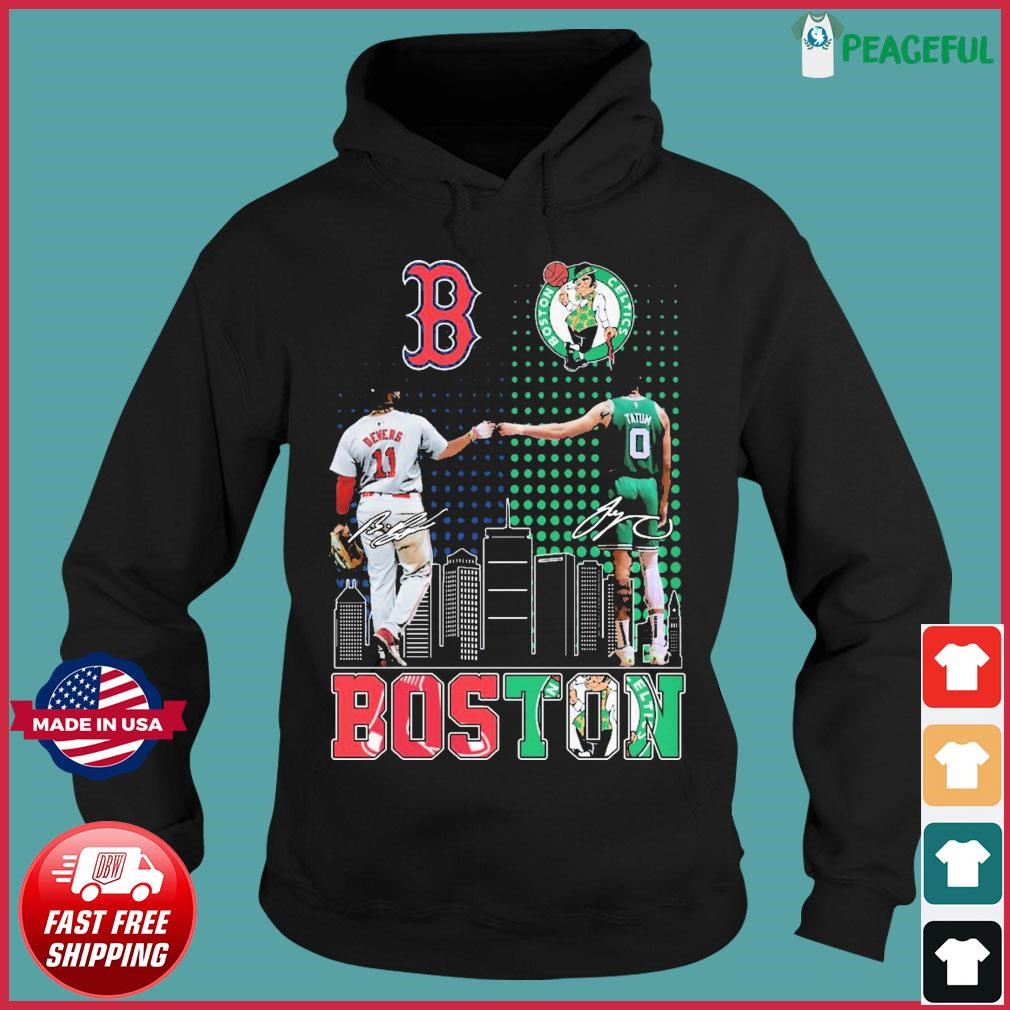 Boston Sports Teams Rafael Devers And Jayson Tatum Signatures Shirt