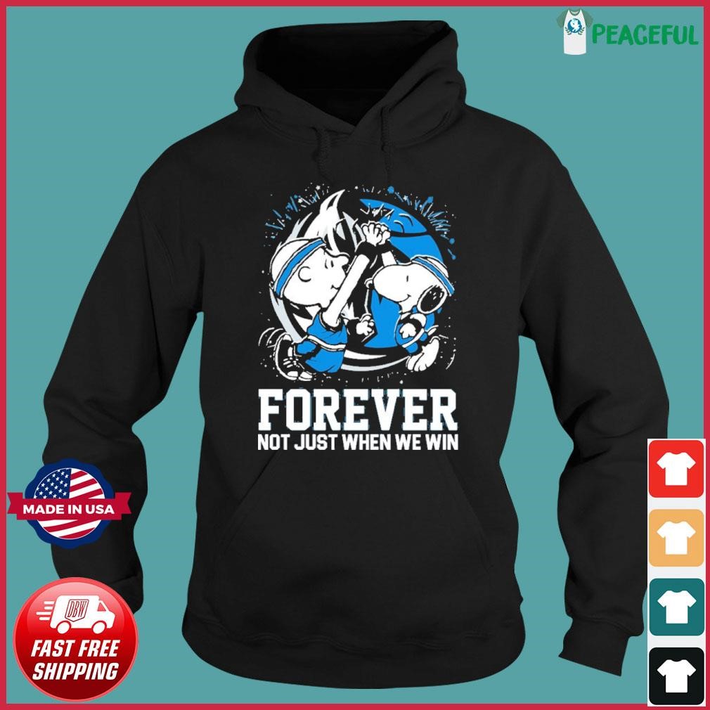 Official Snoopy And Charlie Brown Dallas Mavericks Forever Not Just When We Win Shirt Hoodie.jpg