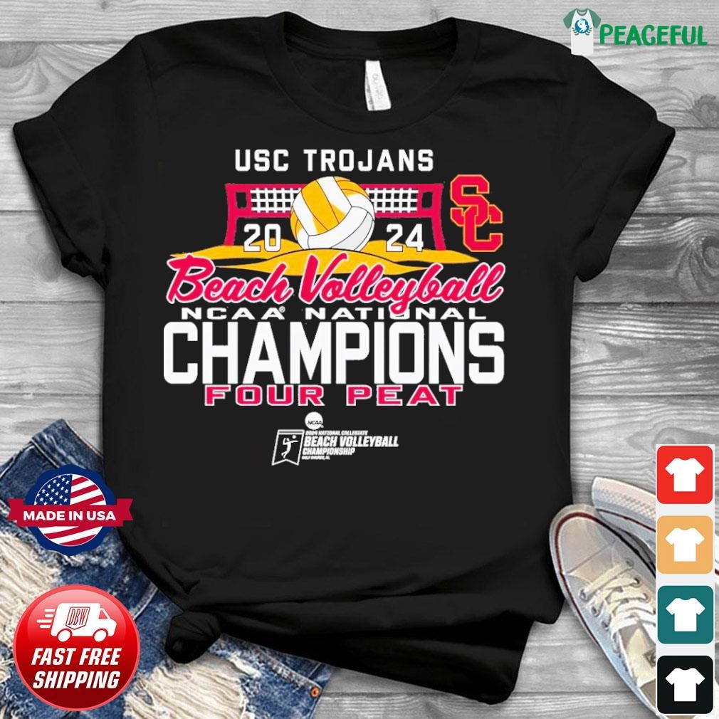 USC Trojans 2024 NCAA Beach Volleyball National Champions Four Peat ...