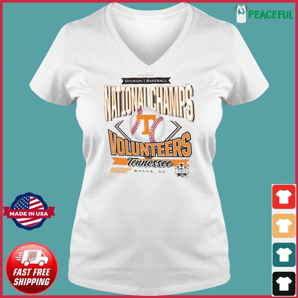 2024 NCAA Division I Baseball National Champions Tennessee Volunteers Omaha, NE Shirt Ladies V-neck Tee.jpg