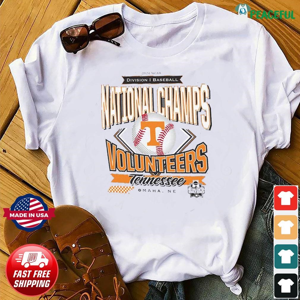 2024 NCAA Division I Baseball National Champions Tennessee Volunteers Omaha, NE Shirt