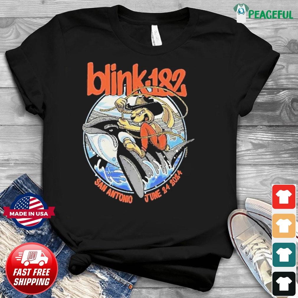 Blink-182 San Antonio 6 24 24 Frost Bank Center Texas Event T-Shirt