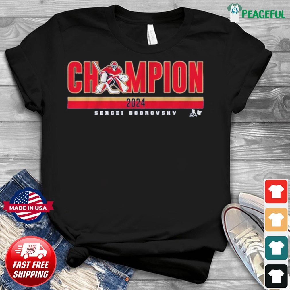 Florida Hockey Sergei Bobrovsky Champion Shirt