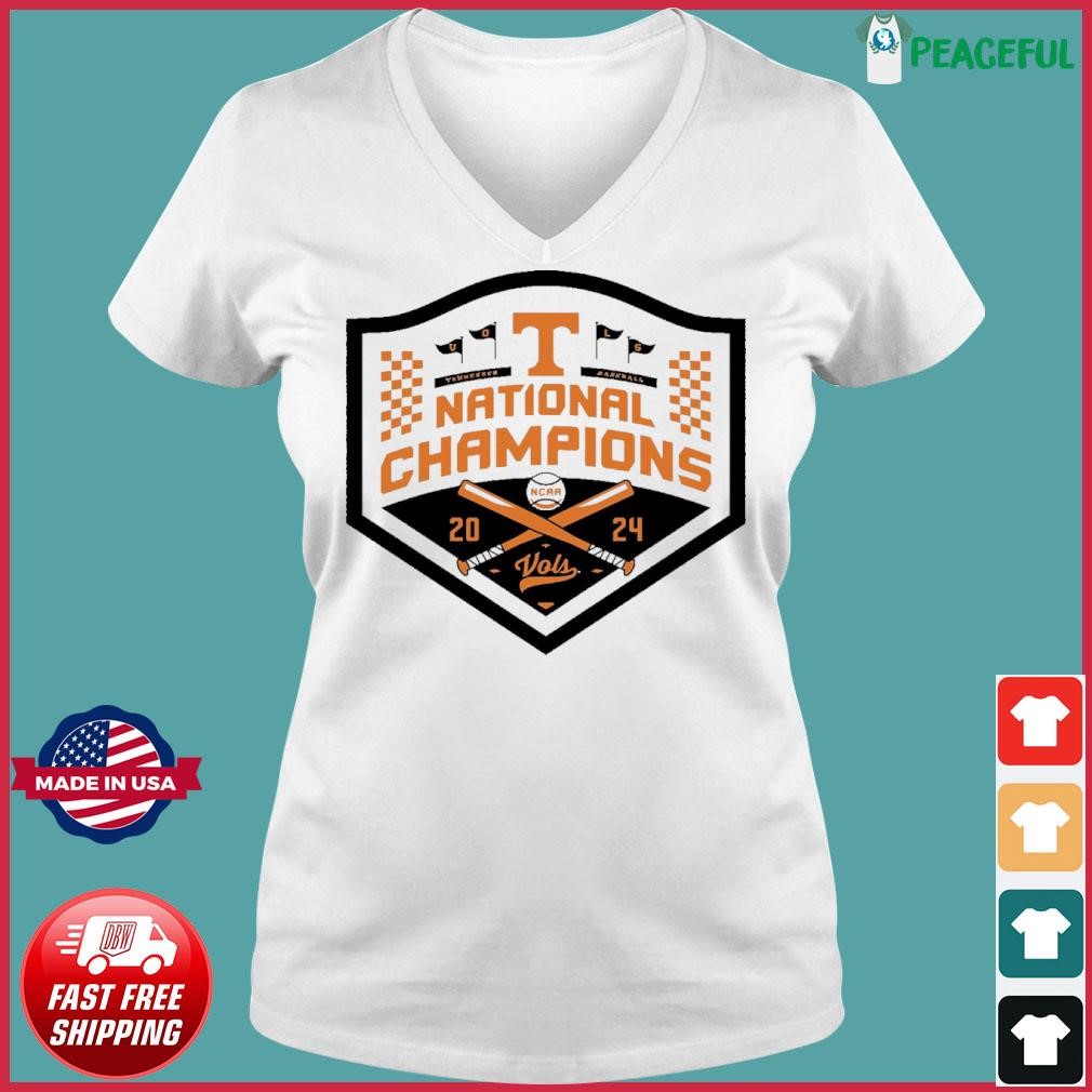 Official Champs Logo Tennessee Volunteers 2024 Shirt Ladies V-neck Tee.jpg