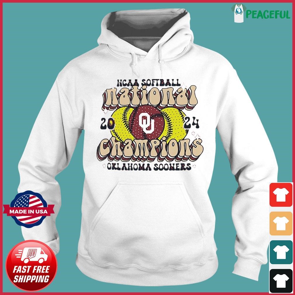 Oklahoma Sooners 2024 NCAA Softball Women’s College World Series National Champions Groovy Hoodie.jpg