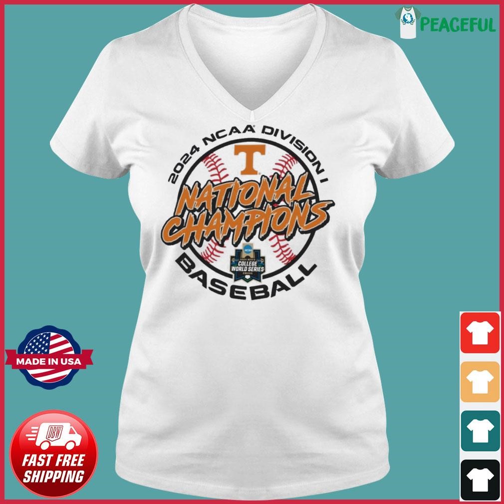 Tennessee Div. I Baseball National Champions Ladies V-neck Tee.jpg