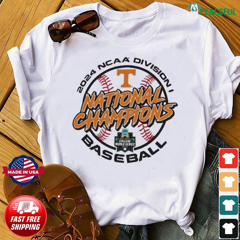 Tennessee Volunteers 2024 NCAA Men's Baseball College World Series Champions Locker Room Shirt