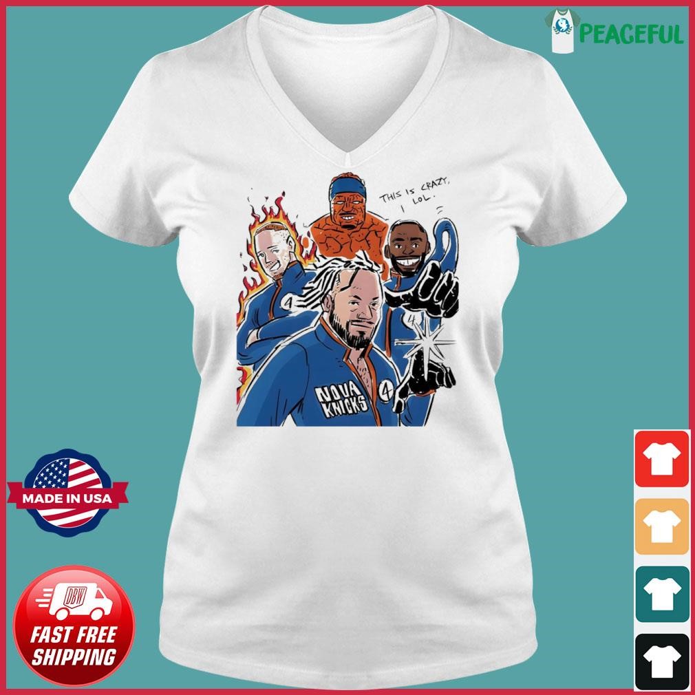 Donte Divincenzo Josh Hart Mikal Bridges Jalen Brunson Fantastic Four Shirt Ladies V-neck Tee.jpg