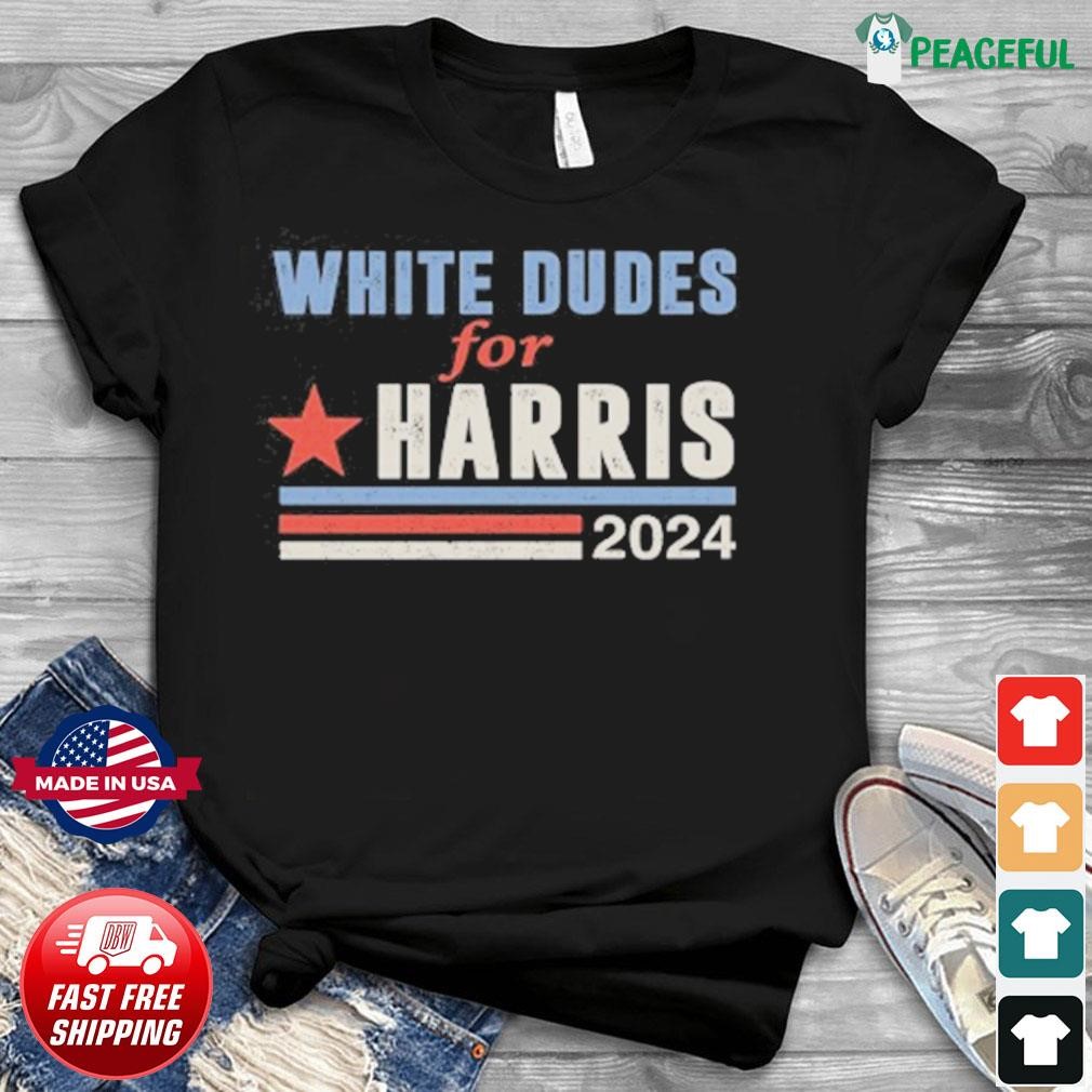 Retro White Dudes For Harris 2024 Shirt