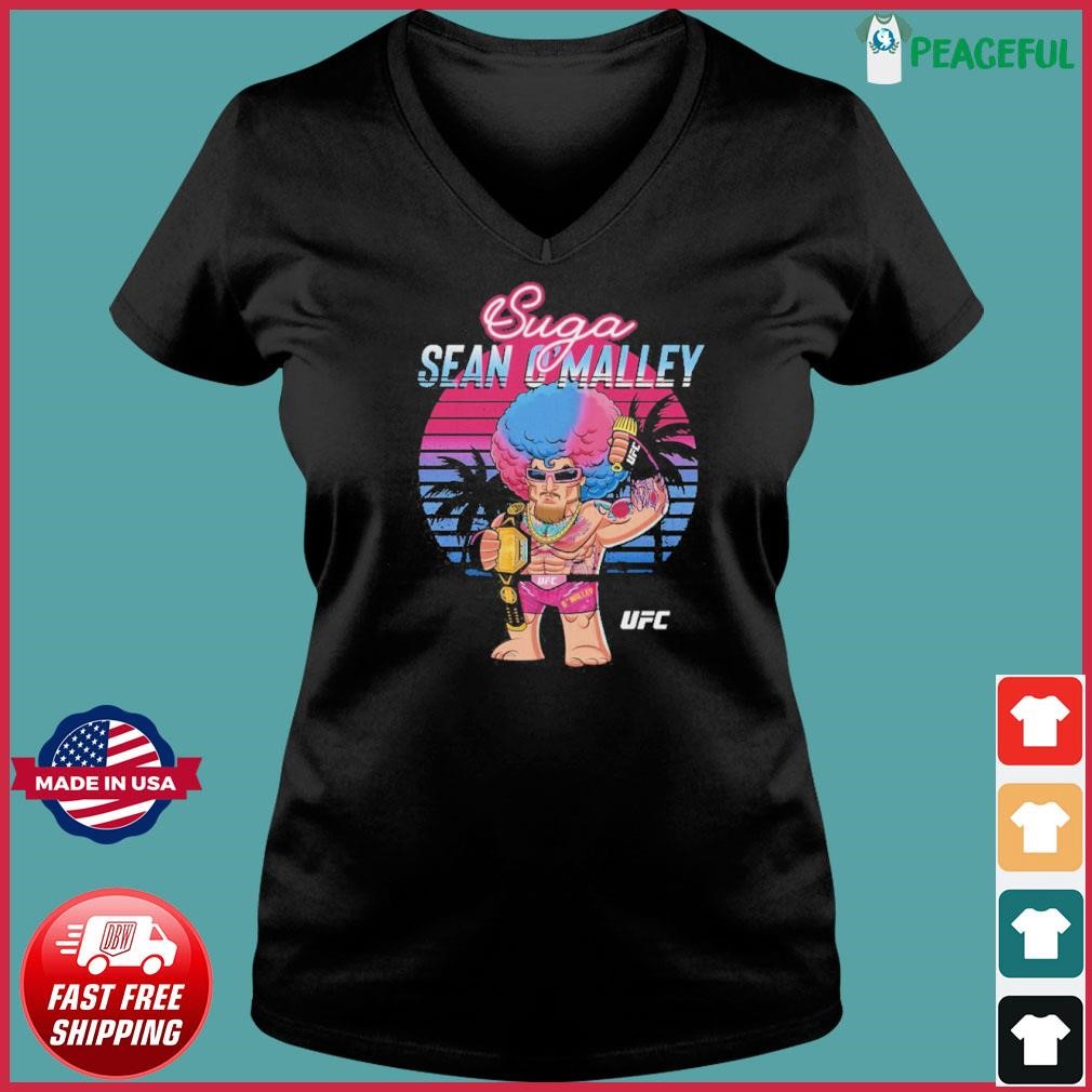 UFC Sean O'Malley BIG SHOTS Palm Trees shirt Ladies V-neck Tee.jpg