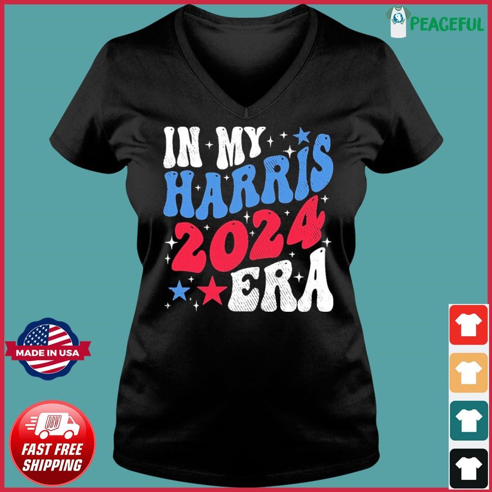 Harris Walz In My Harris 2024 Era Ladies V-neck Tee.jpg