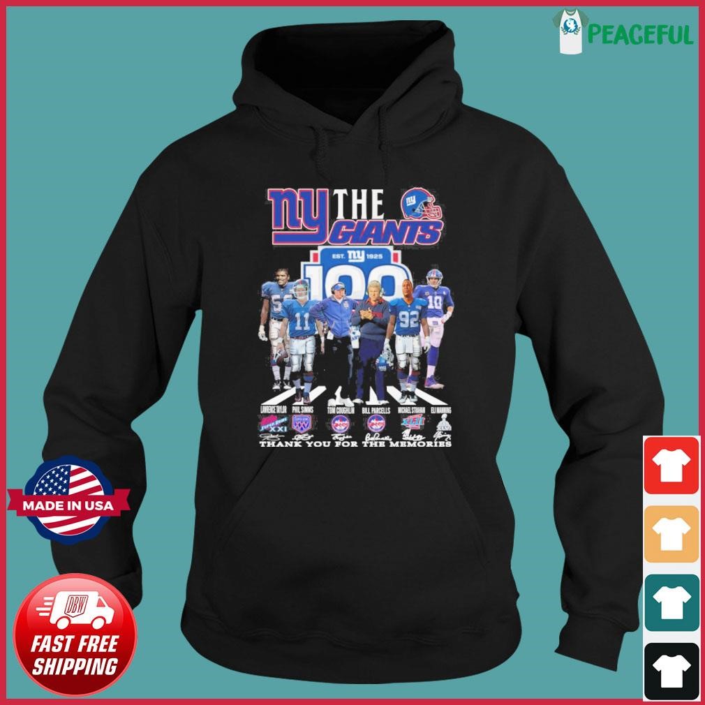 New York Giants Est 1925 Thank You For The Memories Signatures Shirt Hoodie.jpg