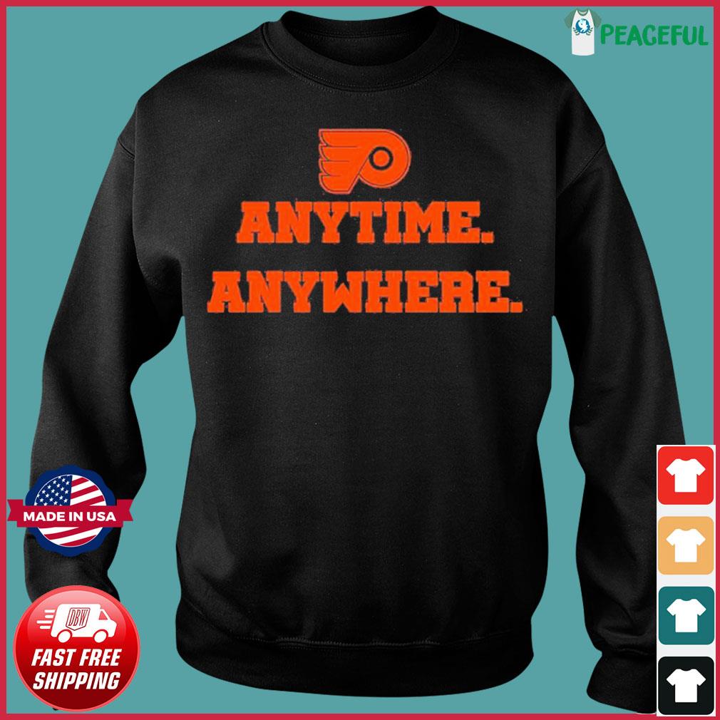 flyers anytime anywhere shirts