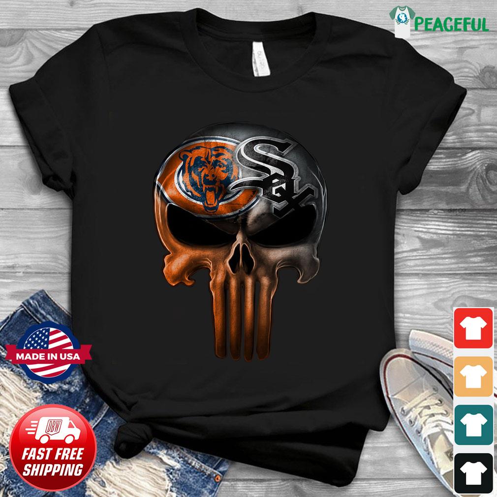 Punisher skull Chicago Bears vs Chicago White Sox shirt, hoodie, sweater,  long sleeve and tank top