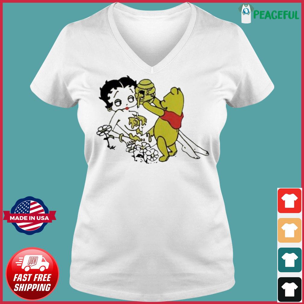 Betty Boop tits Winnie the Pooh shirt, hoodie, sweater, long sleeve and  tank top