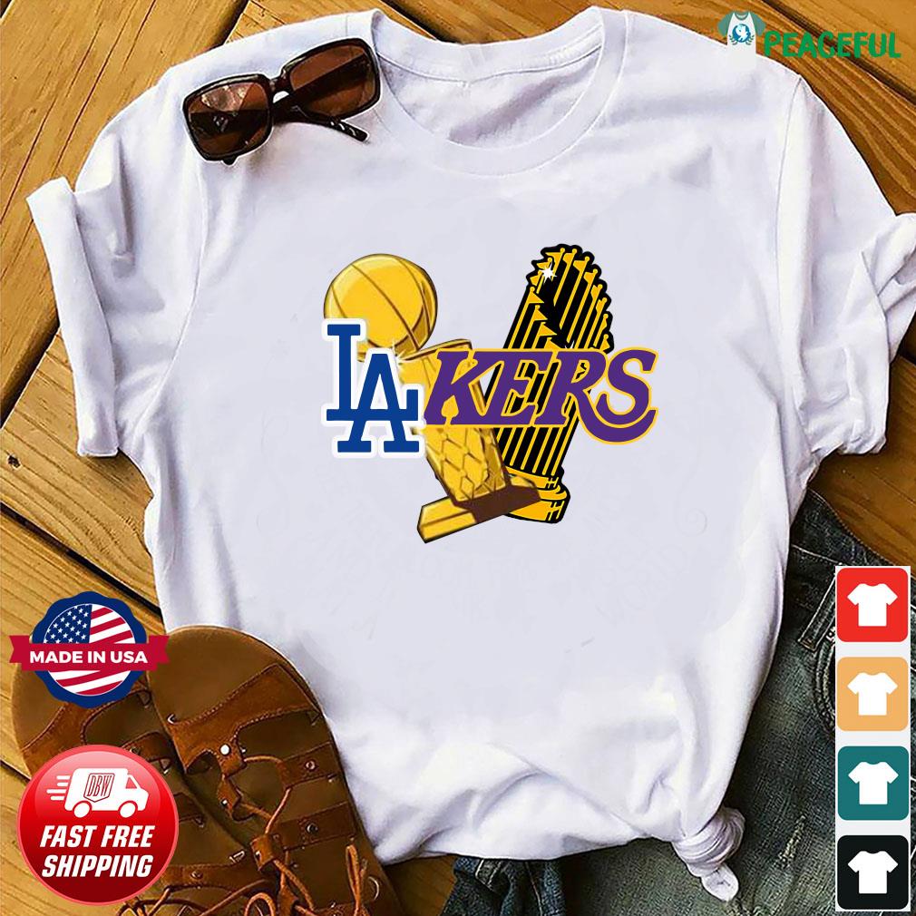 Dodgers Lakers 2020 World Champions Trophies Champions Shirt, hoodie,  sweater, long sleeve and tank top