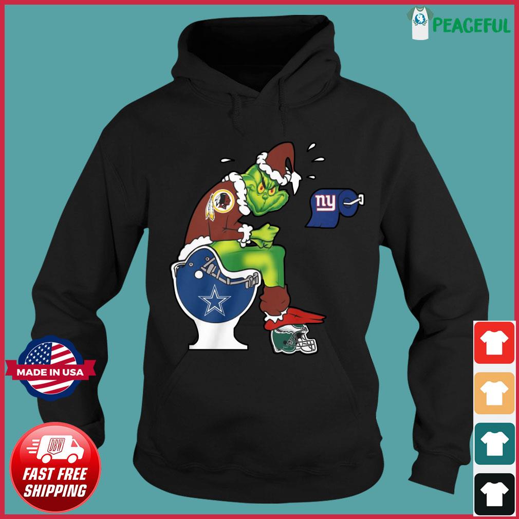 The Grinch Dallas Cowboys Shit On Washington Football Team Christmas shirt,  hoodie, sweater, long sleeve and tank top