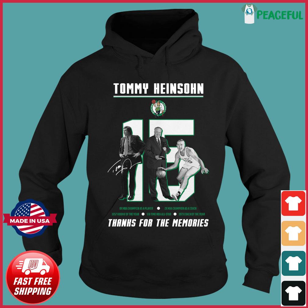 15 Tommy Heinsohn Thank For The Memories Signature Shirt, hoodie