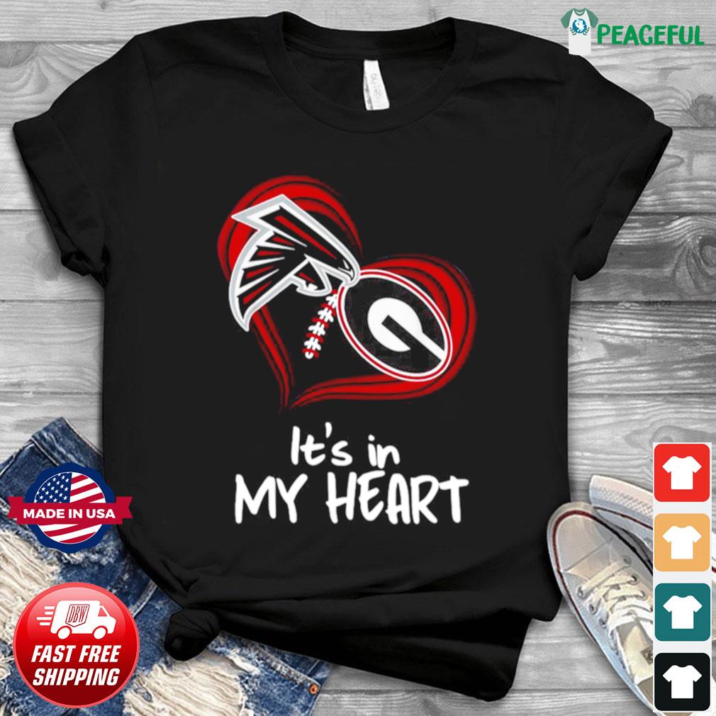 Atlanta Falcons And Georgia Bulldogs Heart It's In My DNA 2023