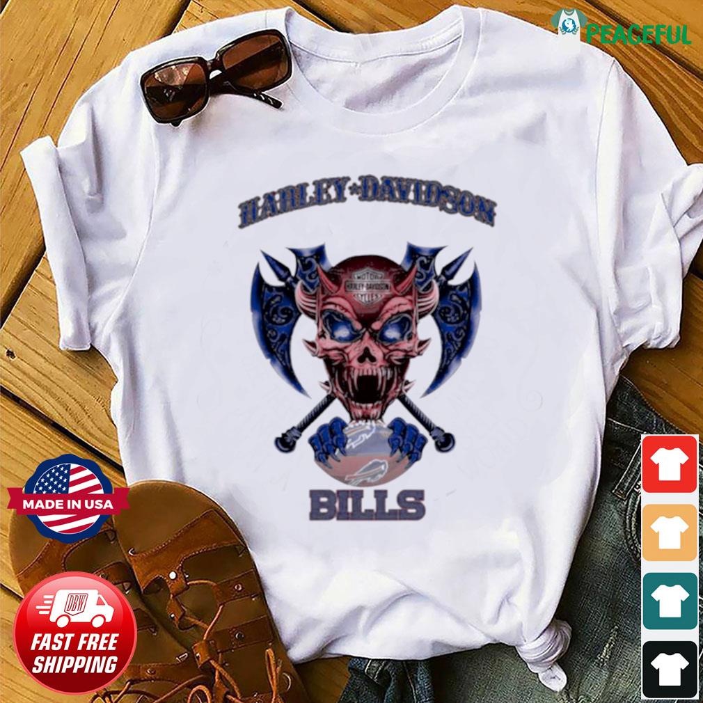 buffalo bills skull shirt