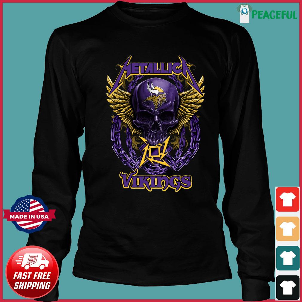 metallica minnesota vikings shirt