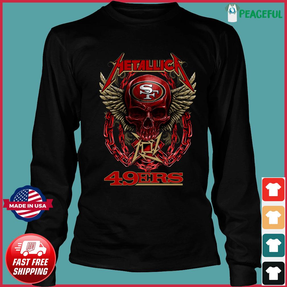 Skull Metallica San Francisco 49ers shirt, hoodie, sweater, long sleeve and  tank top