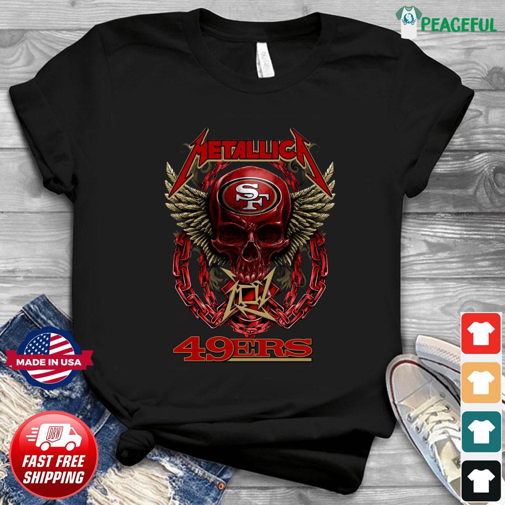 Skull Metallica San Francisco 49ers T-Shirt, hoodie, sweater, long sleeve  and tank top