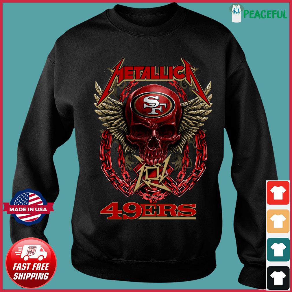 Metallica Skull San Francisco 49ers Shirt, hoodie, sweater, long