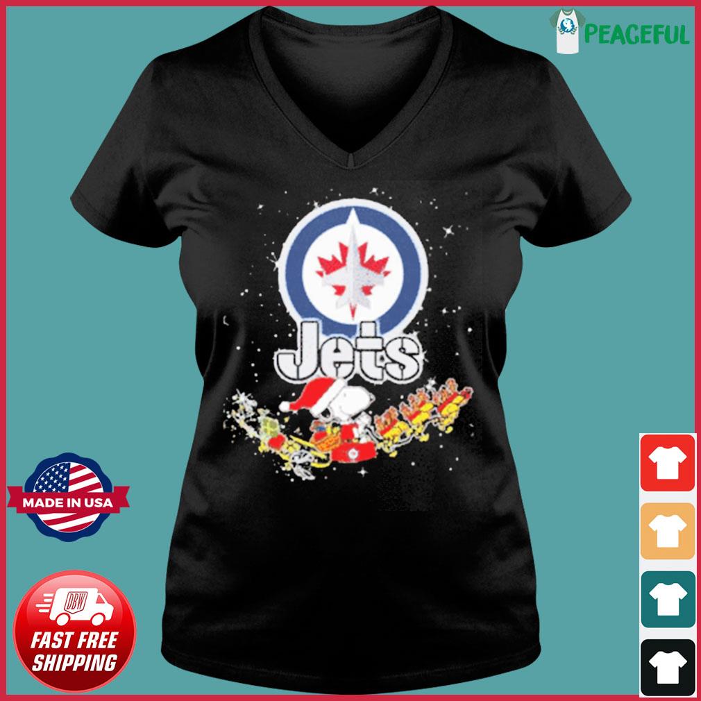 Snoopy Christmas Winnipeg Jets T Shirts - Limotees