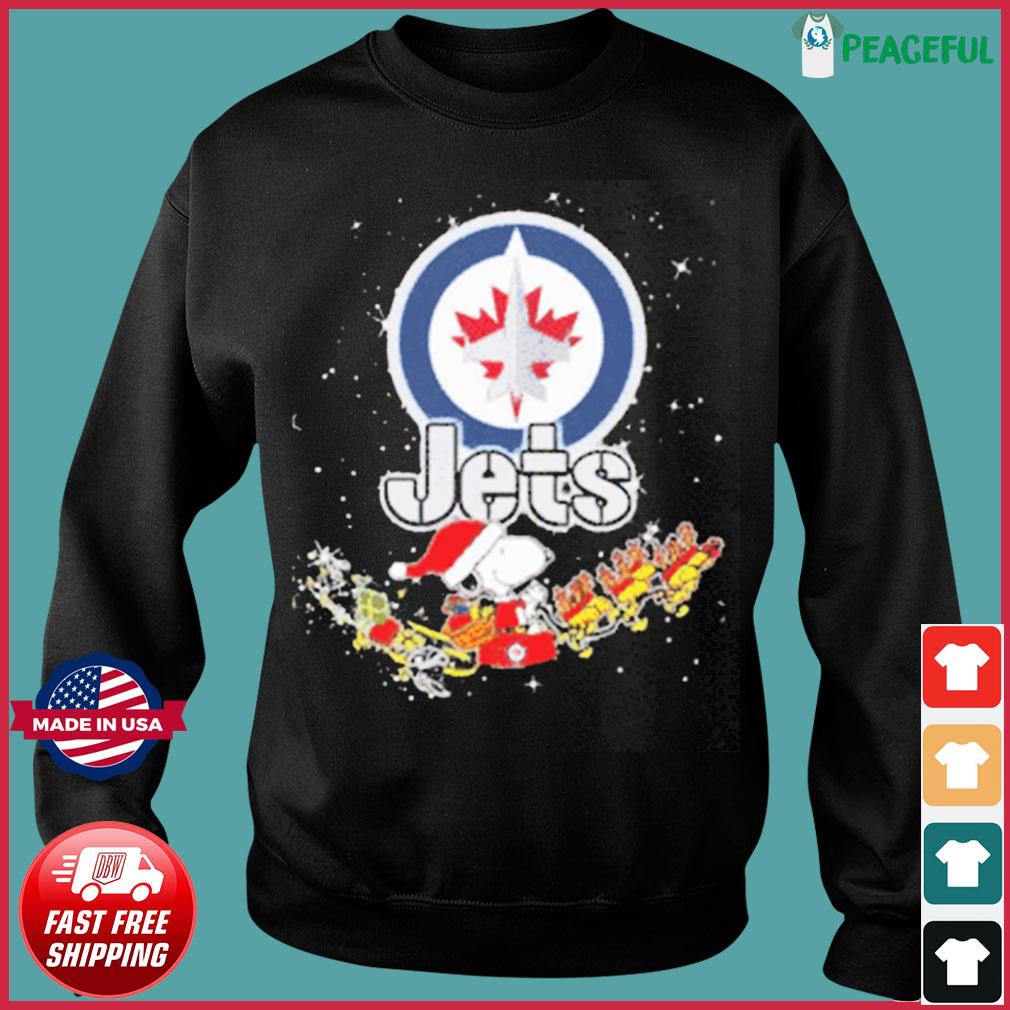 Snoopy Christmas Winnipeg Jets T Shirts - Limotees