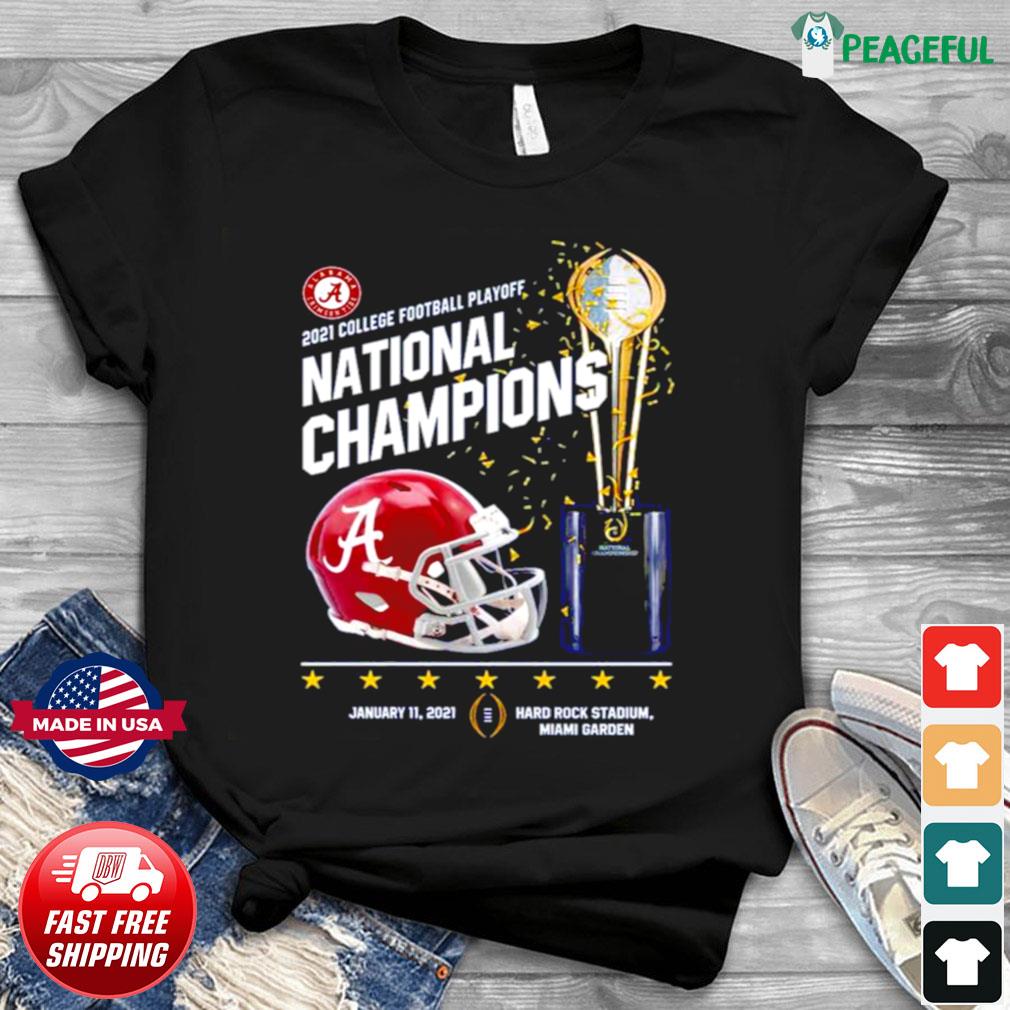 Top Alabama Crimson Tide 2021 College Football Playoff National Champions  Shirt